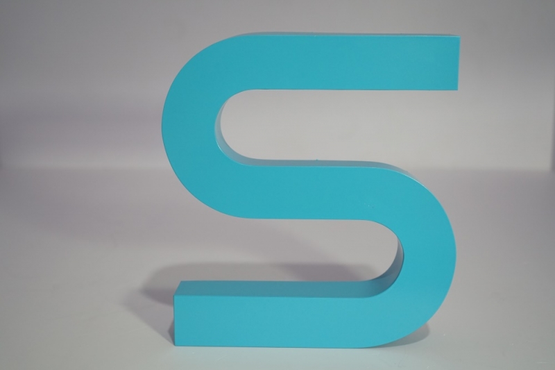 stainless steel logo with paiting for logo